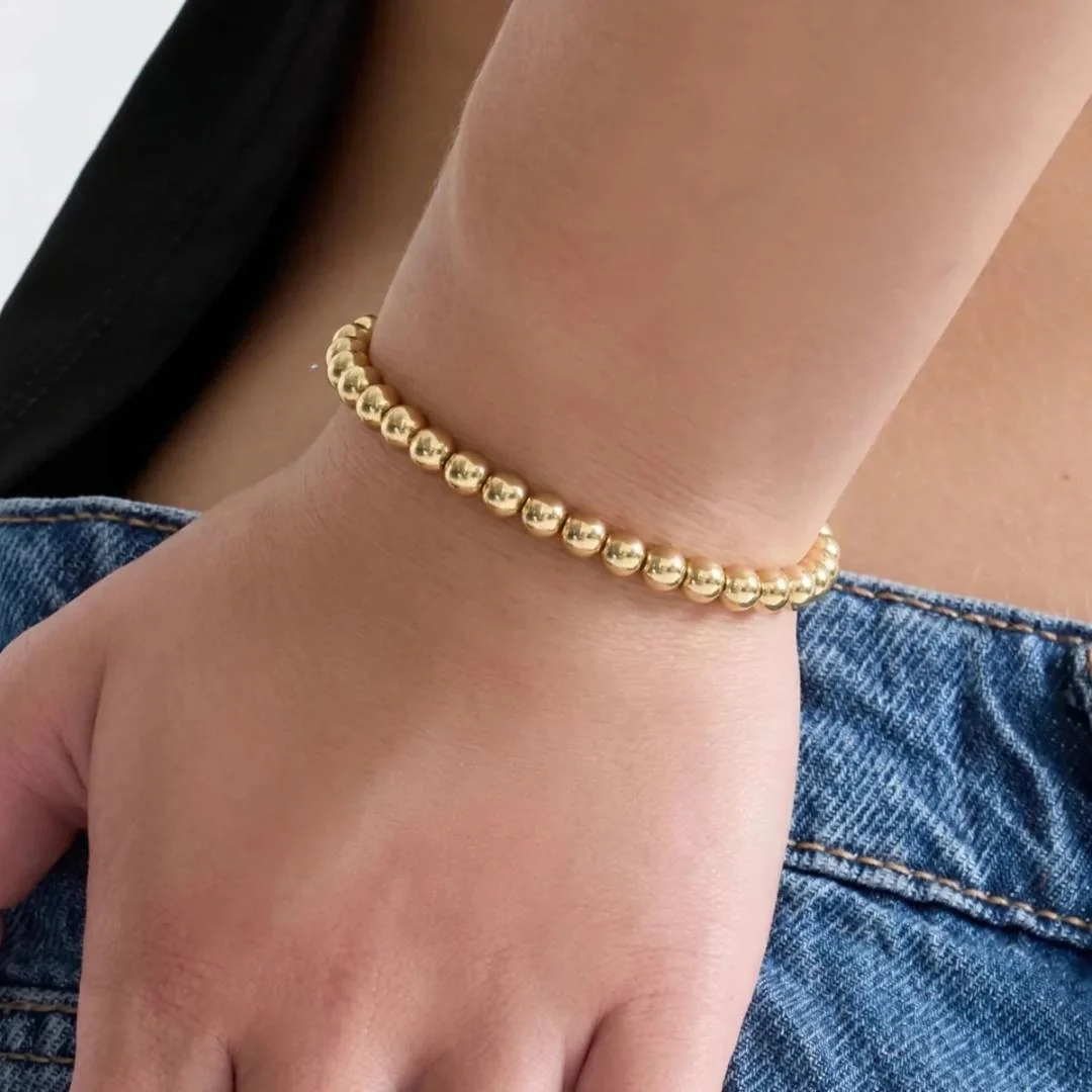 Bracelet Beaded Elastic Waterproof Jewelry